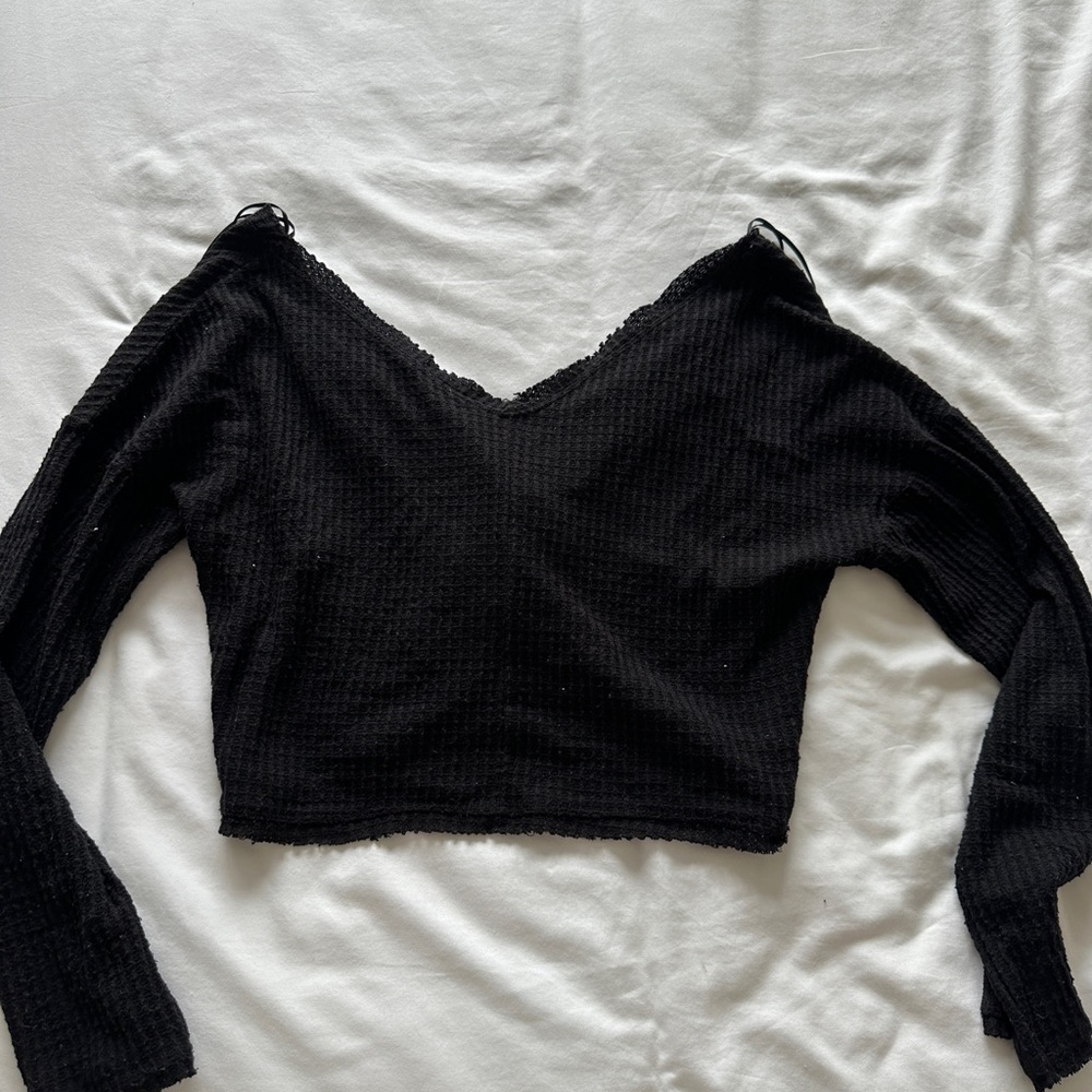 Urban Outfitters Black V-Neck Sweater
